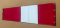 10” x 36” Red and White Windsock – High Visibility H2S & OSHA Compliant Wind Direction Indicator for Oilfield, Aviation & Industrial Use