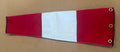 6” x 28” Red and White Windsock – High Visibility H2S & OSHA Compliant Wind Direction Indicator for Oilfield, Aviation & Industrial Use