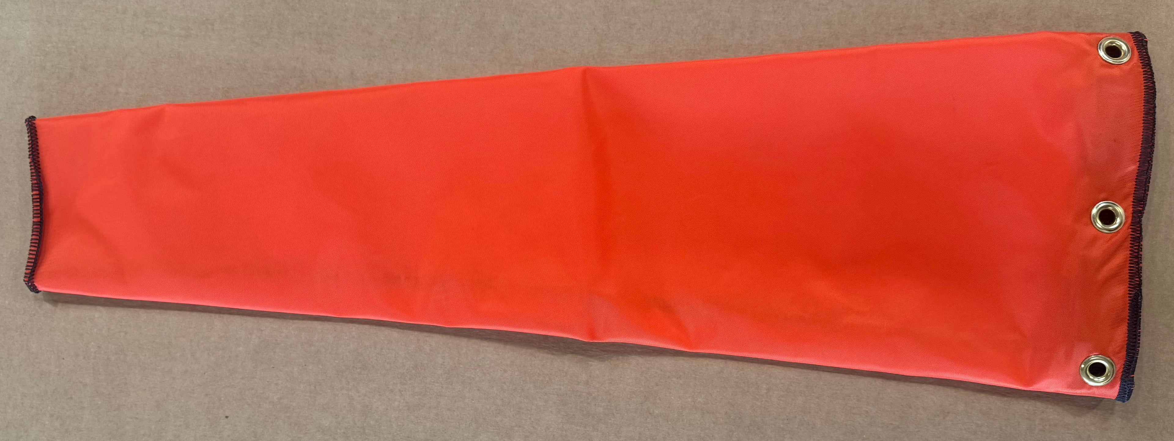 6” x 28” Orange Safety Windsock – High Visibility H2S & OSHA Compliant Wind Direction Indicator for Oilfield, Aviation & Industrial Use