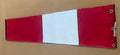 8” x 32” Red and White Windsock – High Visibility H2S & OSHA Compliant Wind Direction Indicator for Oilfield, Aviation & Industrial Use